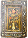 A QAJAR KHATAMKARI MIRROR, PERSIAN, DATED 1231 AH (1815 AD)