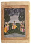 MEGHA MALLAR RAGA, JAIPUR, RAJASTAN, 19TH CENTURY