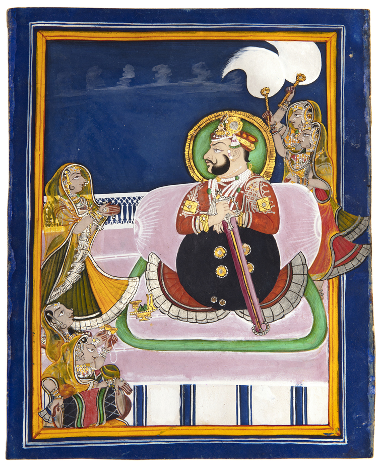MAHARAJA RAM SINGH OF KOTA LISTENING TO MUSICIANS, 19TH CENTURY