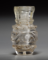 A FRAGMENTARY FATIMID ROCK CRYSTAL BOTTLE, EGYPT, 10TH-11TH CENTURY