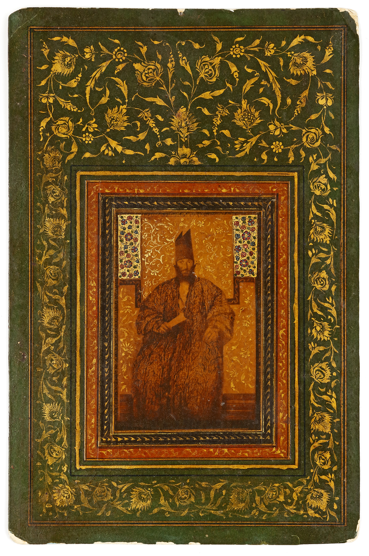 A PORTRAIT OF MIRZA SAID KHAN ANSARI, PERSIA, QAJAR, SECOND HALF 19TH CENTURY