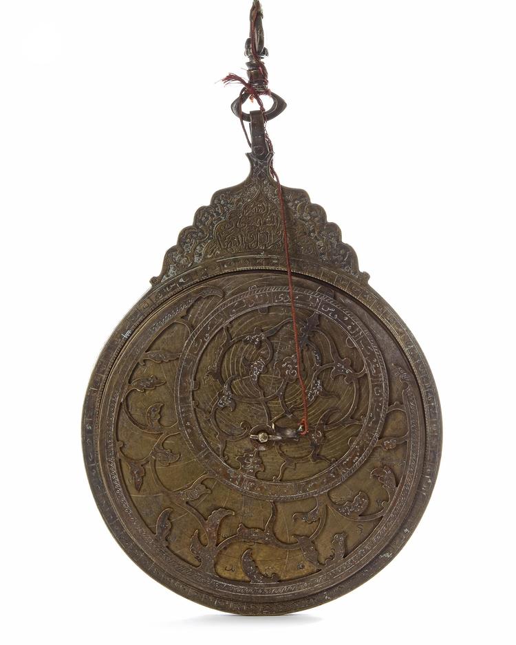 A PERSIAN ASTROLABE  DATED 1112 AH/1700-01 AD, PROBABLY FROM THE QAJAR, 19TH CENTURY