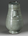 A CHINESE GU-TYPE CRACKLE GLAZED HU-VASE, QING DYNASTY (1644-1911)