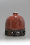 A Chinese peach bloom-glazed beehive water pot