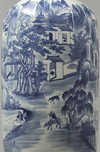 A Large Chinese Blue and White Rouleau Vase
