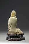 A soapstone figure of Guanyin