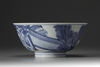 A blue and white bowl