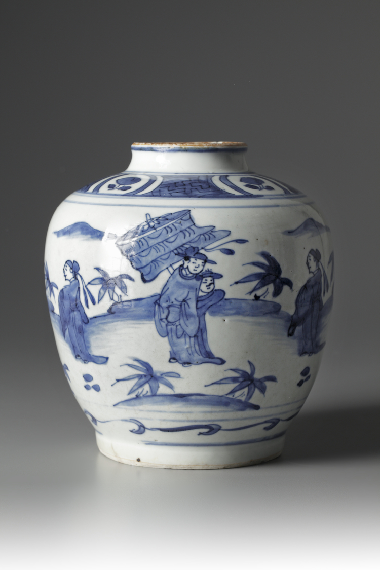 A Blue and White Jar