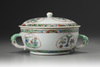 A CHINESE FAMILLE VERTE TUREEN AND COVER, KANGXI PERIOD (1662-1722)