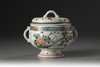A Famille Verte tureen with cover