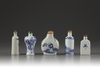 Five  porcelain Snuff Bottles