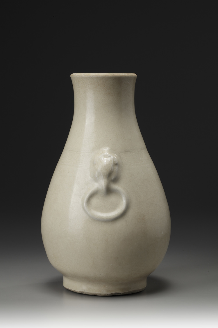 A pear-shaped vase