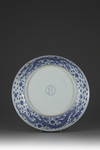 A Chinese Blue and White Dragon Dish