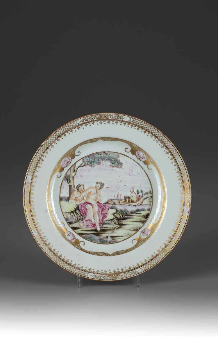 A Famille Rose plate