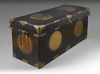 A Japanese Brass-Mounted Lacquered Trunk