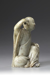 A Soapstone figure of Luohan