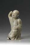 A Soapstone figure of Luohan