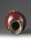 A Ormolu Mounted Flambe Glaze Vase