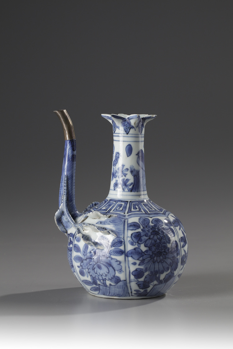 A Blue and White 'Pomegranate' Ewer