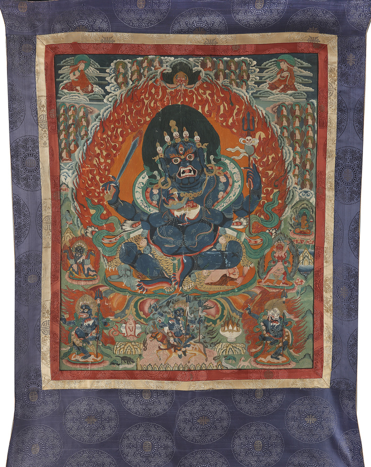 A thangka depicting Panjarnata Mahakala