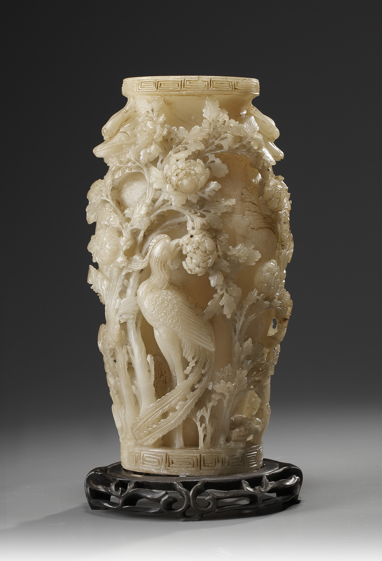 A Chinese Carved Soapstone Vase