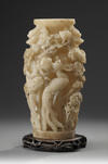 A Chinese Carved Soapstone Vase
