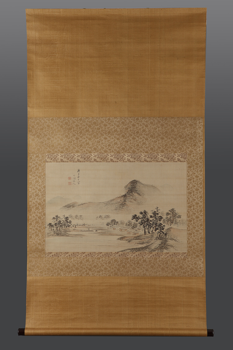 A Painting of a Landscape by Chikutô, Nakabayashi 竹洞中林 (1776 - 1853)