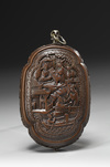 A Chinese Pear Wood Tobacco Box