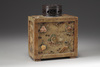 Chinese Soapstone Tea Caddy with Wooden Cover