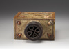Chinese Soapstone Tea Caddy with Wooden Cover