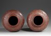 A Pair of Yixing Pots with Covers