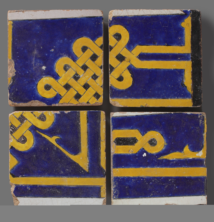 Four Pottery Tiles