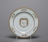 A Chinese export masonic plate