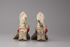 A PAIR OF OTTOMAN GILT SILVER HAMMAM SHOES, LATE 19TH CENTURY