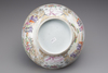 A Chinese export porcelain famille rose Mandarin palette punch bowl