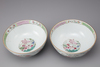 A pair of famille rose bowls