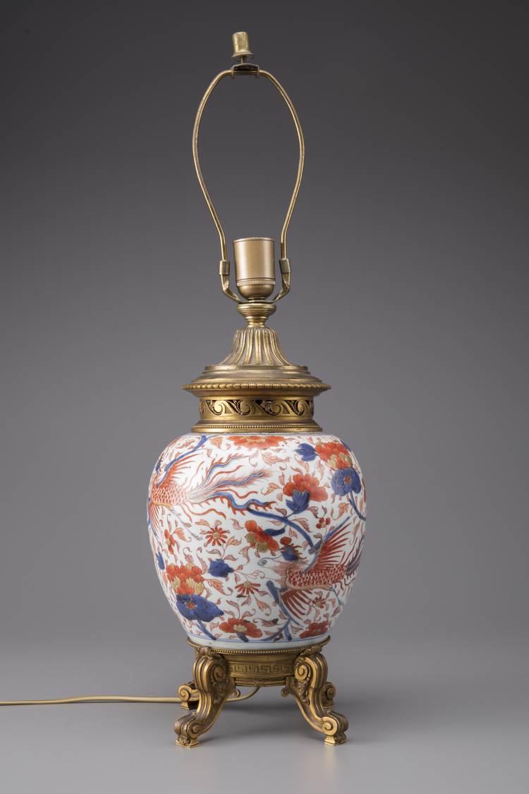 A Chinese imari ginger jar, fitted as a lamp