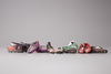 Six pairs of Chinese lotus and children shoes