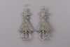 A pair of Grand Kabylia silver Berber fibulae - Tizerzai -
