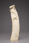 An ivory standing figure of Guanyin