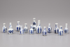 A lot of 13 miniature Kangxi blue and white vases