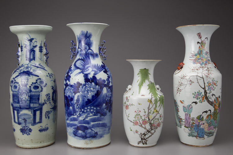 Four Chinese porcelain vases