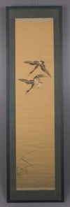 A JAPANESE PAINTING ON SILK, 19TH CENTURY