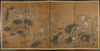 A Japanese screen with lotus