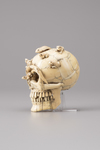 An Ivory memento mori skull