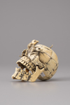 An Ivory memento mori skull