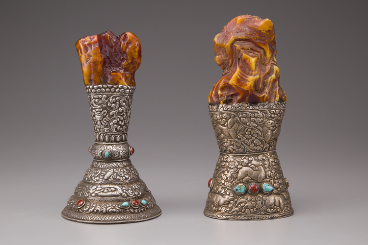 Two Tibetan silver seals