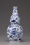 A blue and white porcelain vase