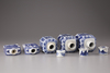 Five Chinese porcelain tea caddies