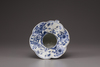A Chinese blue and white spittoon